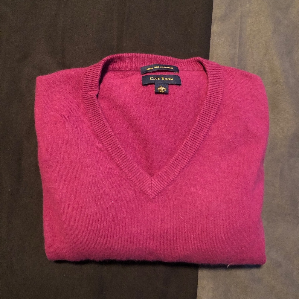 100% Cashmere Club Room Sweater